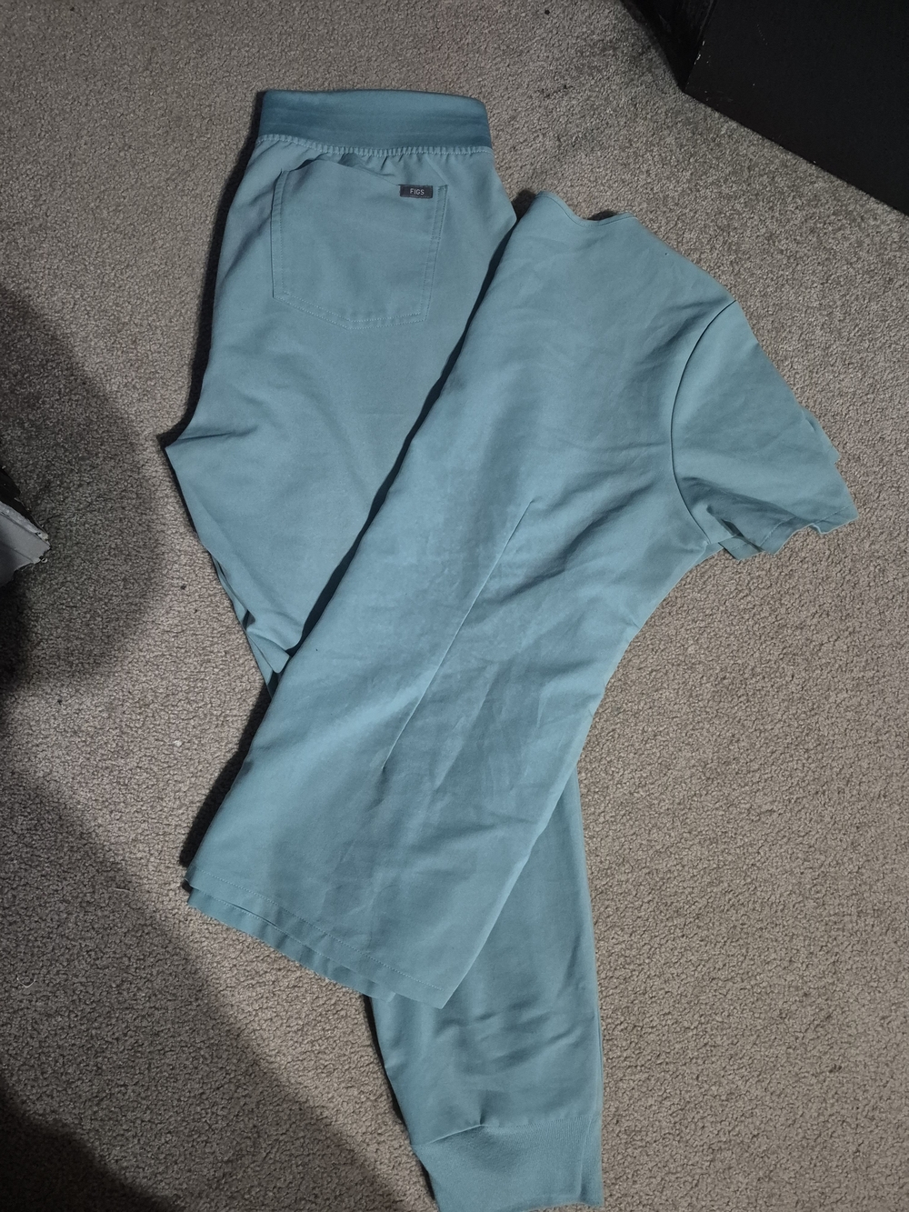 FIGS Womens Set- Zamora And Catarina-LARGE- Seafoam